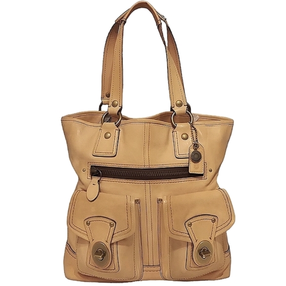 Coach Handbags - 🎁 Coach Legacy Camel Gigi 65th Anni  Large Shoulder Tote Very Gently Loved!